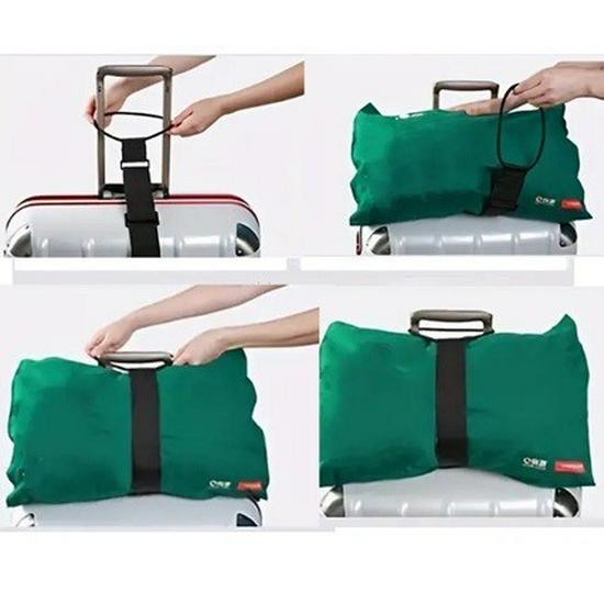 Adjustable Elastic Luggage Strap with Double Ring Tie-Down