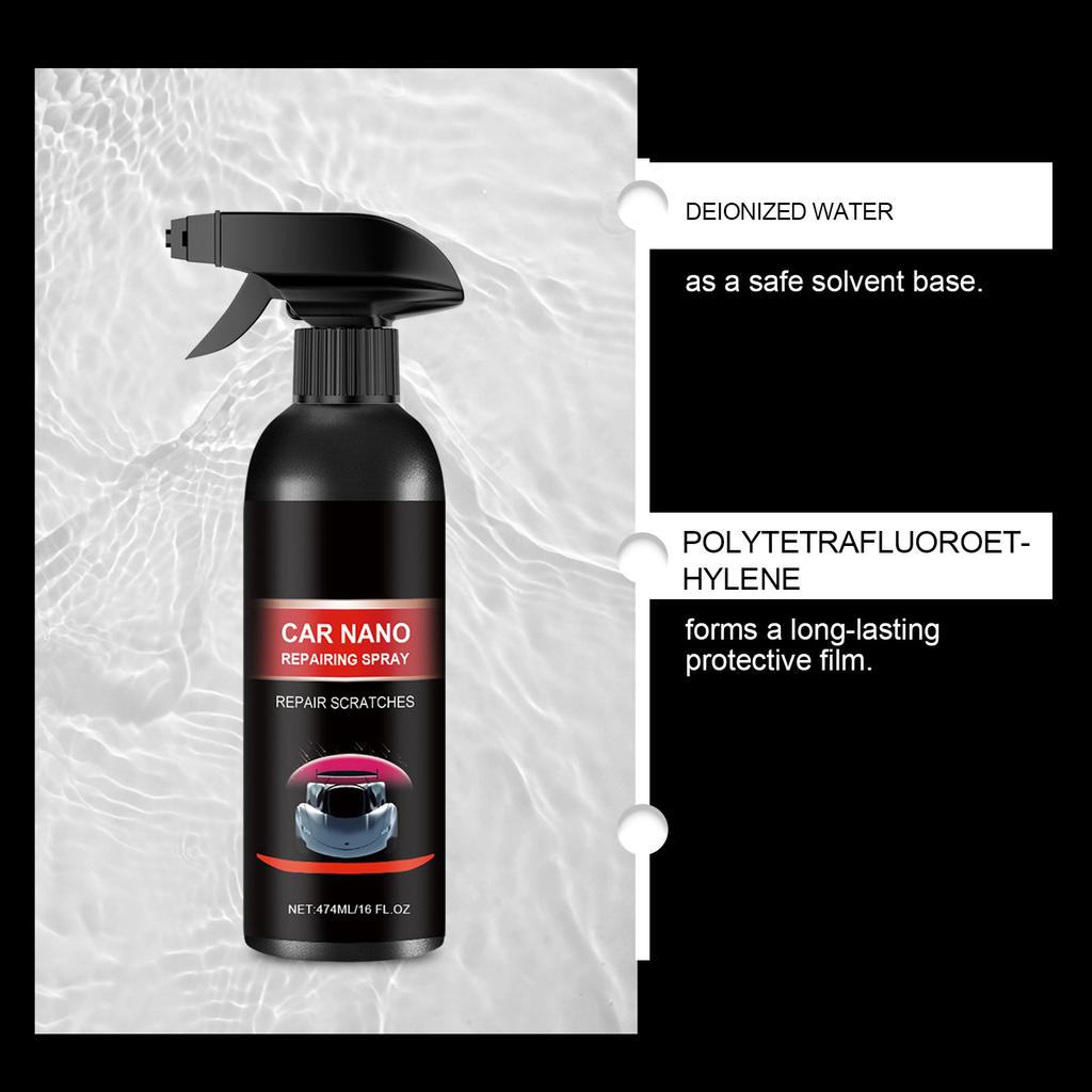 Autobeschichtungs-Spray, Autopflege und Fleckenentfernung, Oberflächenreinigung, Polieren und Aufhellungsbeschichtung. 474 ml