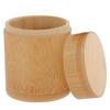 Bamboo Tea Canister M Size Portable Airtight Storage Tank for Loose Tea Coffee Beans Dry Food Kitchen Organization Seal Box