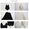 Knit Long Solid Loose [POGCZMKK] Women's Sweater, V-Neck, Sleeve, Pullover, Elegant, Thick, Warm, Color, Fit, Figure-Flattering, Cute, Commuting,