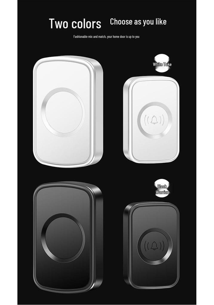 Wireless Doorbell with Remote Control and Plug-in Receiver for Home Entryway and Elderly Call Assistance