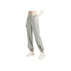 Anta Solid Color Lace-Up Loose Casual Pants Women pants Star-Diamond-Gray 162427304-3