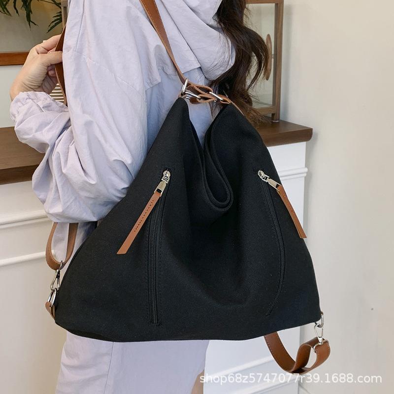 Tote Bag Women's Large Capacity 2025 New Casual Fashion Niche Backpack High-end Multi-functional School Bag Backpack