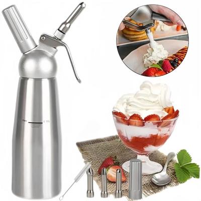 250/500/1000ml Sahneschaumpistole, hausgemachter Schlagsahnespender, Kuchen-Paspelpistolen, Siphon-Quetschflasche, Küchen-Dessert-Werkzeug