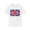 UK Flag Kraken Grafik T-Shirt, Lustiges Union Jack Oberteil, Softstyle T-Shirt