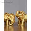 1 pair of metal elephant ornaments water absorbing elephant home decor living room decoration handicrafts opening gift
