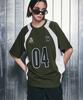 GAKKAI UNIONS Emblem Raglan Short Sleeve T-Shirt Khaki