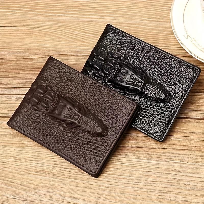 Men's Pattern ID Card Holder - Large Capacity Multi-Functional Driver's License and Bank Card