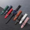 Litschi-Muster 22mm Echtes Leder Uhrenarmband für Huawei GT