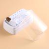 2 In 1 Nail Drill Bits Storage Box 30 Holes with Cleanning Brush Manicure Salon Grinding Head Holder Display Nail Art Accessory