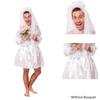 Adult Funny Men Wedding Dress Cosplay Halloween Reverse Role Stage Party Costume
