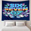 Space Adventure With Six Seven 67 Tapestry Room Decoration Wall Hanging for Living Room Bedroom, Dormitory, Birthday and Christmas Gifts