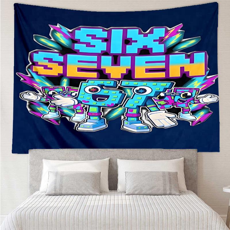 Space Adventure With Six Seven 67 Tapestry Room Decoration Wall Hanging for Living Room Bedroom, Dormitory, Birthday and Christmas Gifts