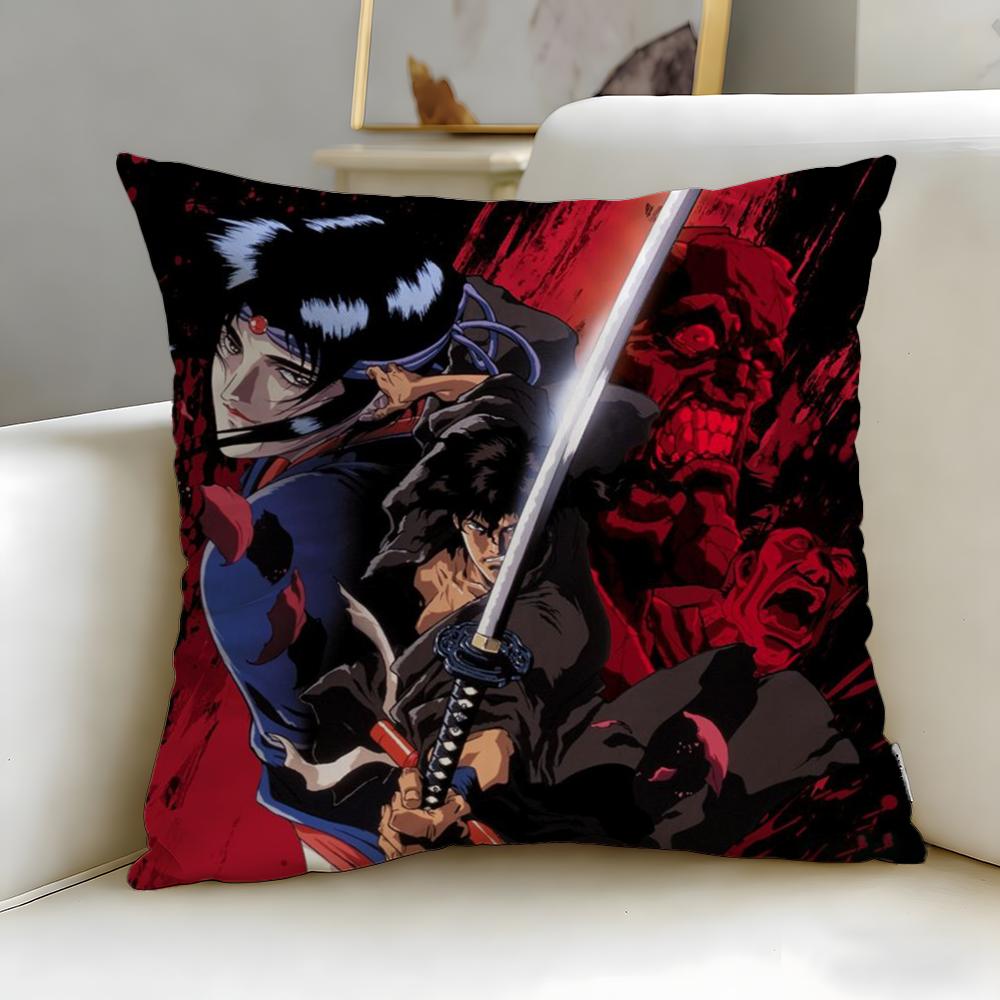 Klassische Anime Ninja Scroll Kissenbezug Weich & Leicht zu Waschen Kissenhülle – Vielseitig für Sofa, Bett, Reise und Büro