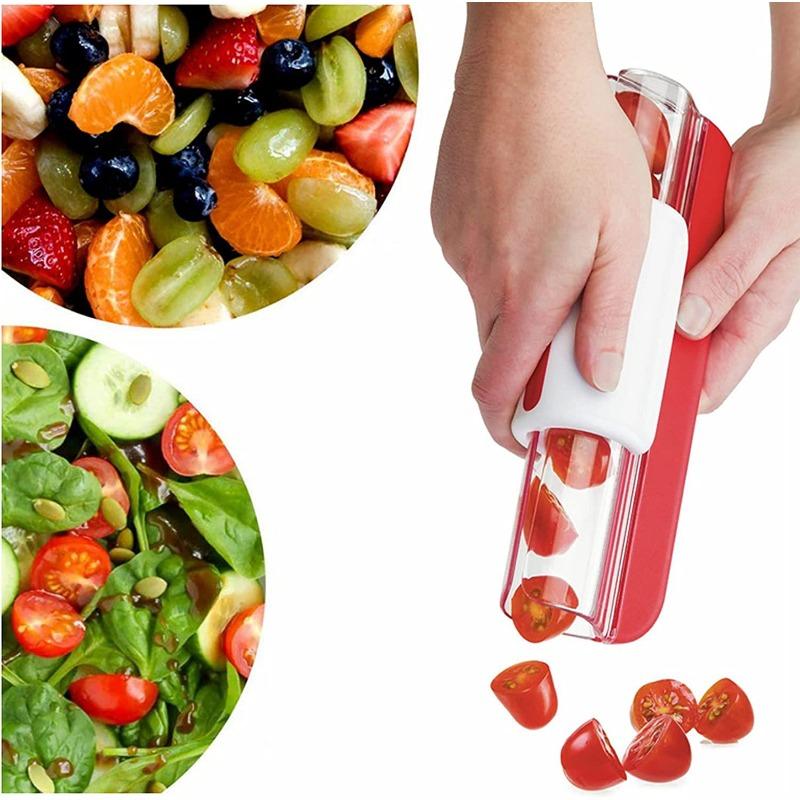 Tomato, Grape, Cherry, Blueberry Slicer, Fruit and Vegetable Salad Slicer