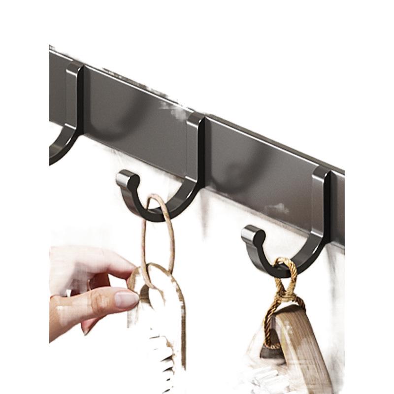 Adhesive Wall-Mounted Bathroom Clothes Hook - No Drill Required