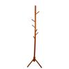 Clothes Tree Solid Wood Round Corner Simple Fashionable Beautiful Coat Hanger for Living Room Honey Color