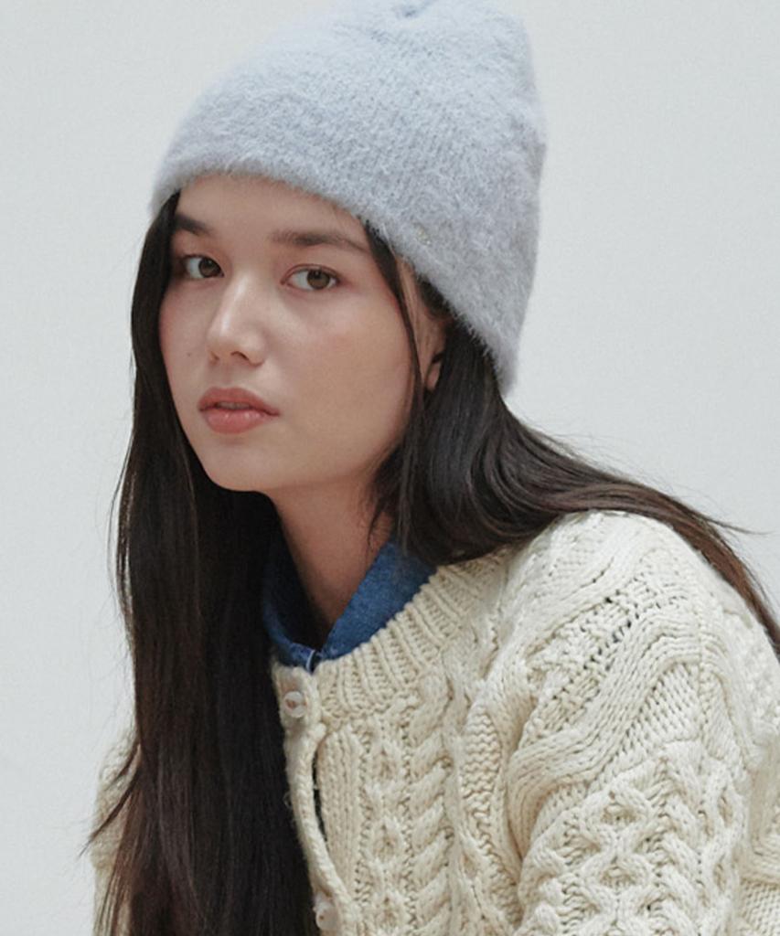 PLAC WOMEN Soft Angora Beanie Sky Blue