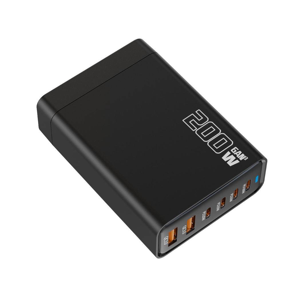 200W GaN Multi-Port Charger, 100W PD Fast Charging for DJI Drones, Universal Multi-Function Fast Charge Adapter.