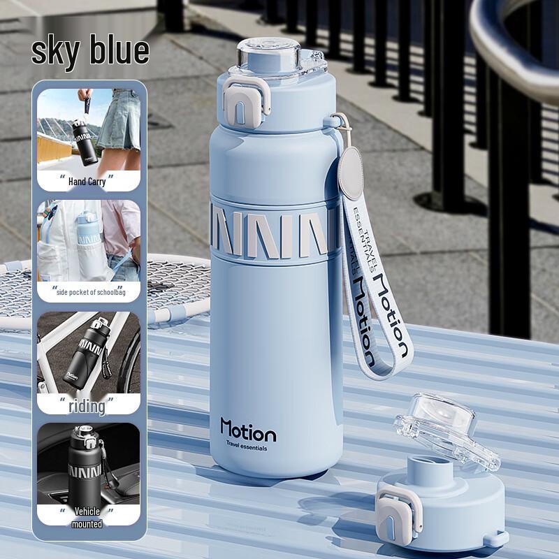 Mingchi Insulated Stainless Steel Sports Water Bottle with Straw