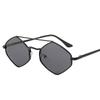 Small Metal Frame Rhombus Sunglasses Women New Fashion Polygonal Vintage Alloy Ladies Sun Glasses Cat Eye Black Gold Shades