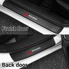 4PCS Car Door Sill Pedal Carbon Fiber Protective Sticker Anti-scratch And Waterproof For Mitsubishi Ralliart Lancer EX Outlander