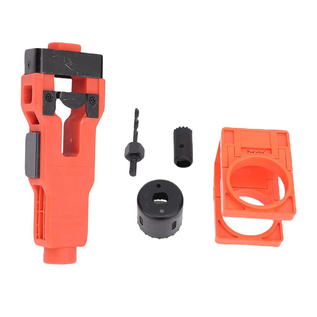 Door Latch Mortising Tool Kit Orange Remove Materials Door Latch Installation Kit for 1 3 4 In Or 1 3 8in Thickness