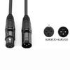 Set of 5 3m Microphone Cables, XLR Male To XLR Female, 3-Pin, for Microphones, Canon, Racks, DMX, 3-Core, 3-PIN Cable, Plug, Audio, XLR Cable