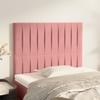 VidaXL Headboards 2 Pcs Pink 80x5x78-88 Cm Velvet3116605