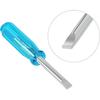 10PCS Mini Slotted Screwdriver, 3mm Flat Head for Watch Eyeglasses Electronics Toy Repair, Non-magnetic, 1.77"(45mm) Total Length (Blue Handle)