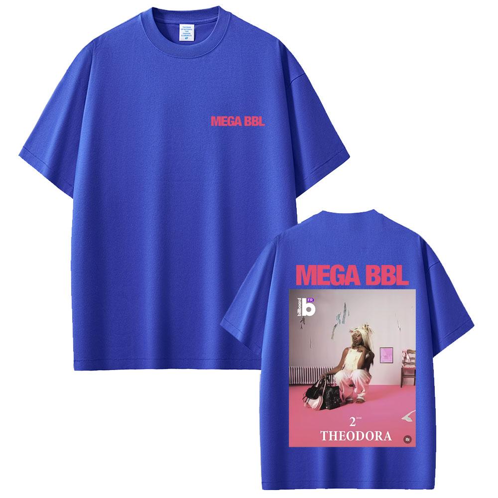 Rapper Theodora Mega Bbl Album Graphic Tshirt Men Women Hip Hop Fashion Pop Music T Shirts Unisex Casual Vintage Cotton Tshirt