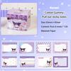 Kuromi Convenience Sticker Cartoon Transparent Stickable Sticky Paper Sticker Full Adhesive Multi Style Sanrio Label Sticker