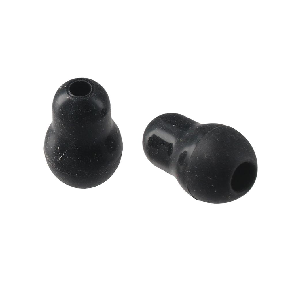 4Pcs Comfortable Fit Silicone Silicone Ear Tips Gray Black Stethoscope Ear Pieces