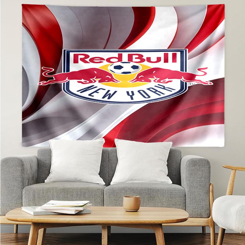 New York Red Bulls Crest Tapestry, Unique Design Tapestry, Suitable for Bedroom,Livingroom, Playroom,Heartwarming Fan Holiday Gifts