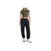 Under Armour Outdoor Comfortable Solid Color Woven Mid-Rise Casual Pants Women bottoms Black 1386481-001