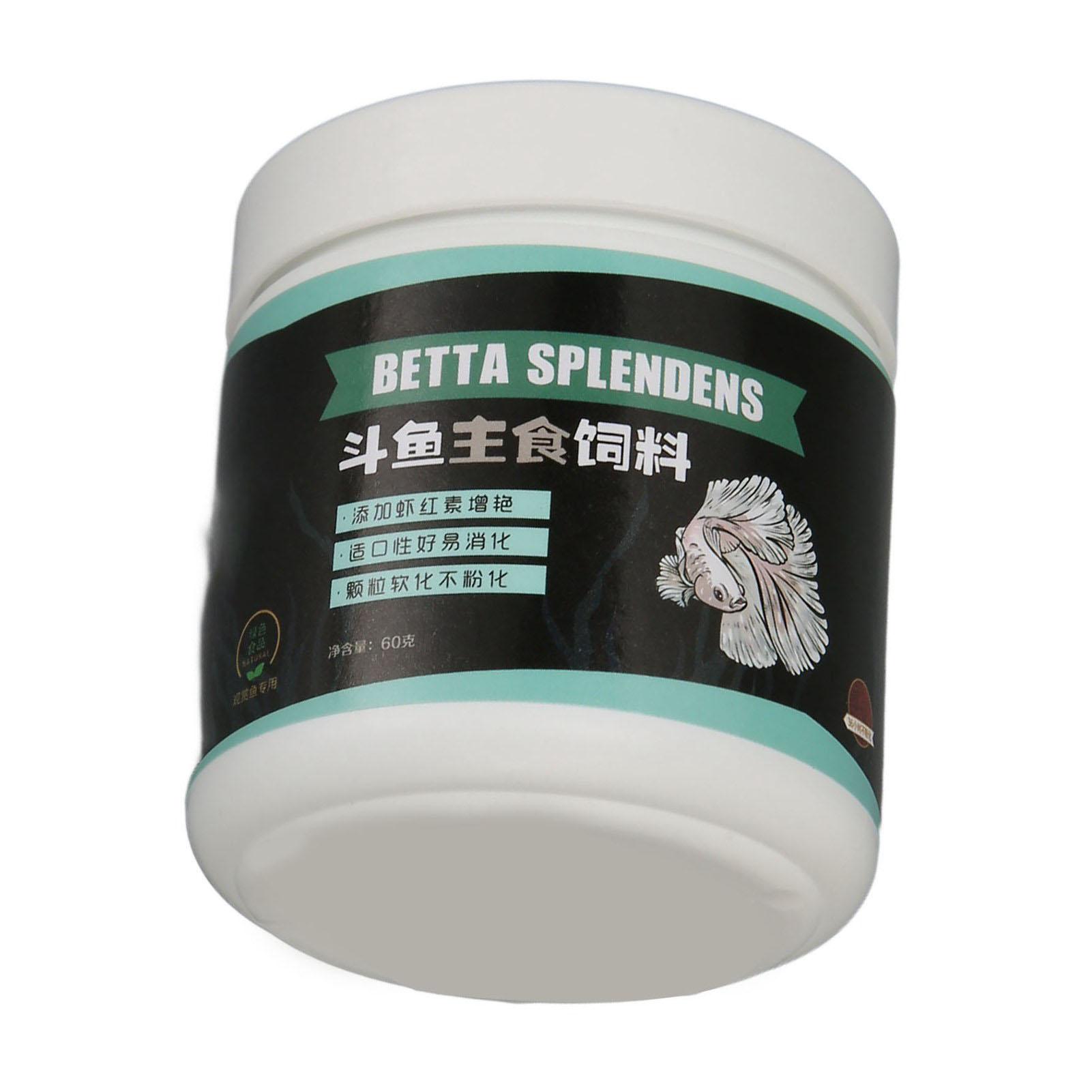 

Betta Fish Food Scientific Rationing Balanced Nutrition Rich Calcium Vitamin D Fish Food for Small Fish 2.1oz