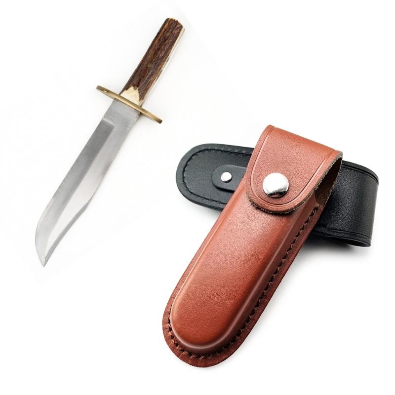 Tragbare Klappmesser Aufbewahrungsscheiden Taschen mit Gürtelschlaufe Lederholster Gürteltasche Messerhalter Langlebig