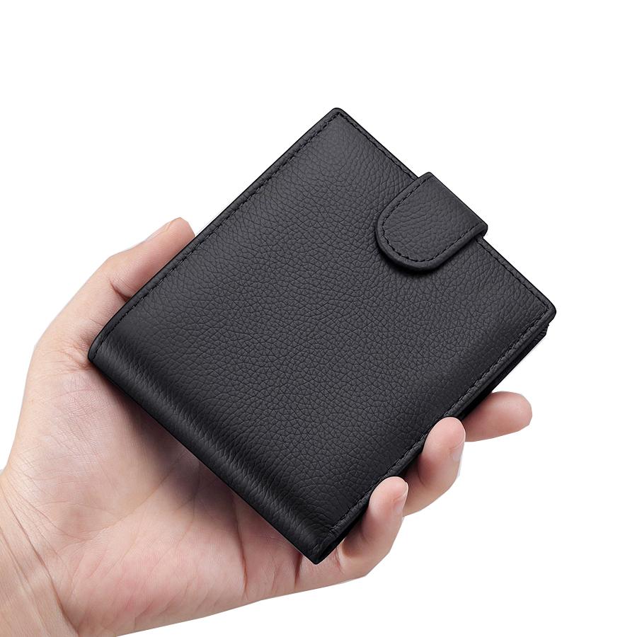 Men s Leather Wallet Genuine Leather Wallets Men Purse Credit Card Holder Money Bag Men s wallet