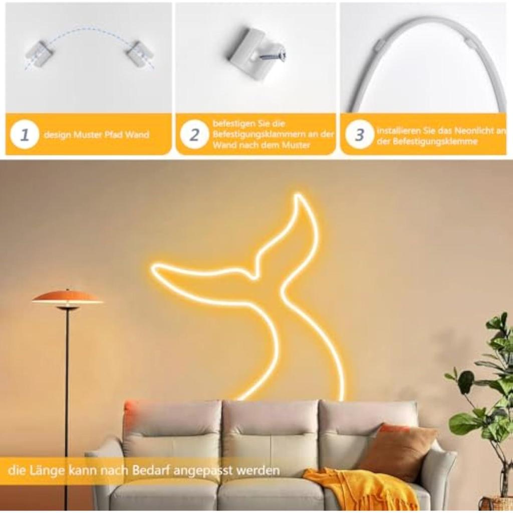 Touch Dimmer LED Neon Light 12V RGB Flexible Ribbon Diode Tape Waterproof For Bedroom Decor Wall Lanp Cabinet Kitchen Night Lighting Led Strip Light