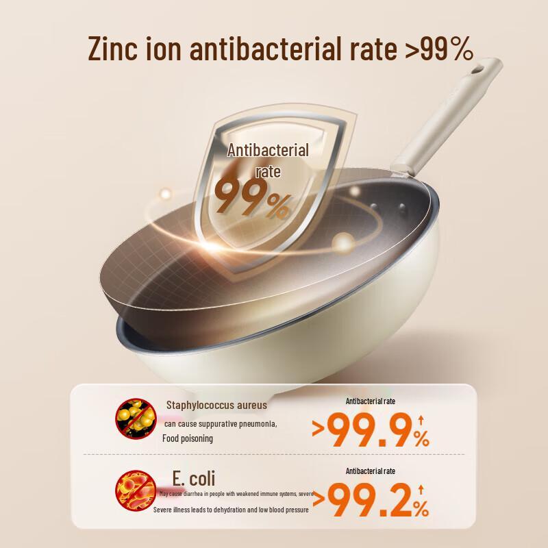 Supor 30cm Antibacterial Non-stick Stir-fry Pan