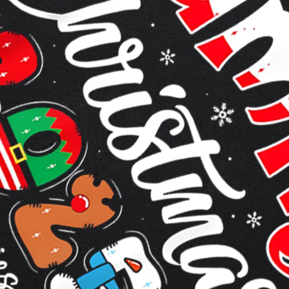 Family Christmas 2025 Matching Xmas Squad Santa T-shirts Men Women's Fashion Casual Tshirt 100% Cotton Loose Oversized