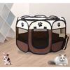 Foldable Octagonal Pet Tent Kennel Detachable Fence Dog Cat Cage Summer Outdoor Shelter Puppy Cat Delivery Room Pet Fences
