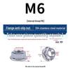 304 Stainless Steel Hex Flange Nut with Anti-Slip Washer, M3-M16