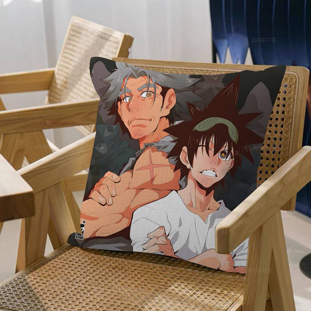 G-Gott des Anime High School Kissenbezüge Cartoon Sofa Dekoratives Zuhause Beidseitig bedruckt Kurzer Plüsch Niedlicher Kissenbezug