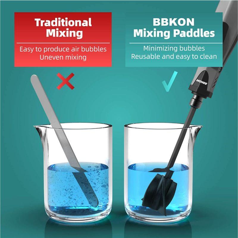 

BHBL 4Pcs Resin Mixer Paddles, Epoxy Mixer Attachment for Powerful Mixing, Reusable Paint Mixer, Paint Stirrer Attachment China Mainland