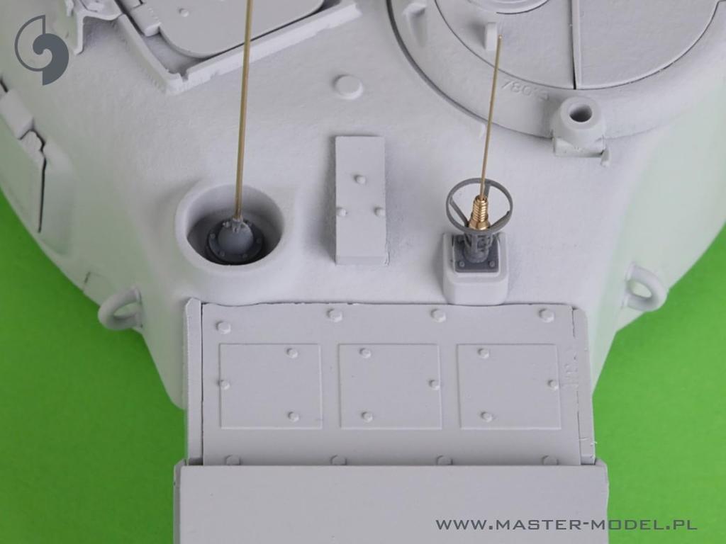 Modelo Mestre Britânico 19 Conjunto de Antenas de Rádio Peças de Modelo de Plástico 1/35 WW2/Moderno Não. Anos 1940-1950 (para AFV) GM-35-057 (Veículo militar)