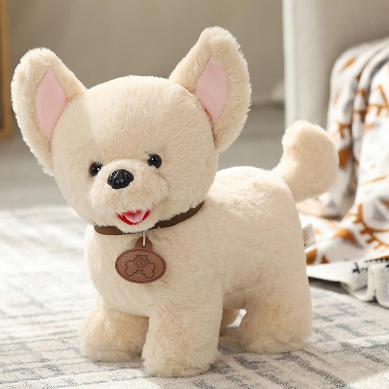 Cute Simulation Puppy Dog Doll Plush Toy Standing Teddy Dog Husky Doll Children Soothing Rag Doll
