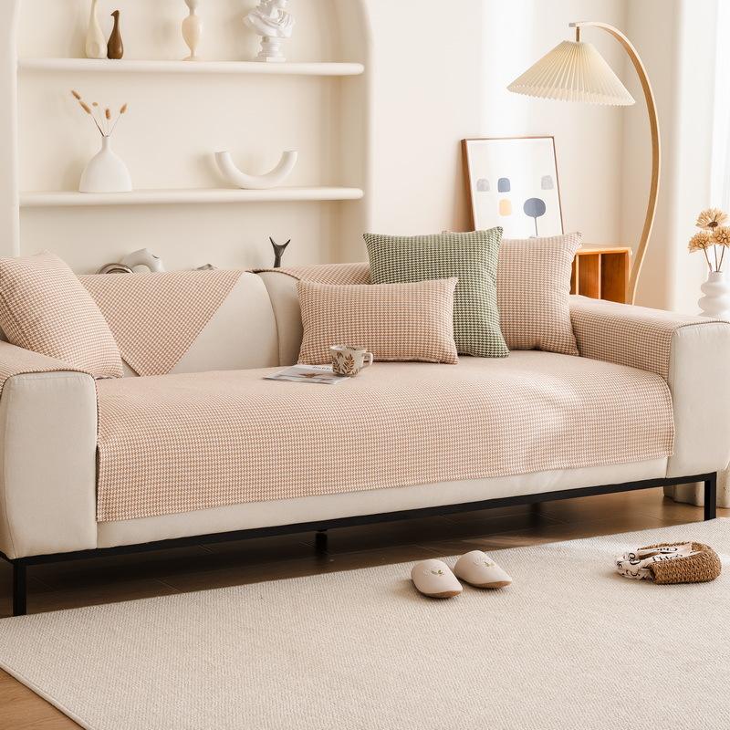 

Imitation Hemp Sofa Seat Cushion Is Simple, Modern Non-Slip Sofa Cover Cloth Is Universal In All Seasons, Leather Sofa Cover, Backrest Towel 70*70cm