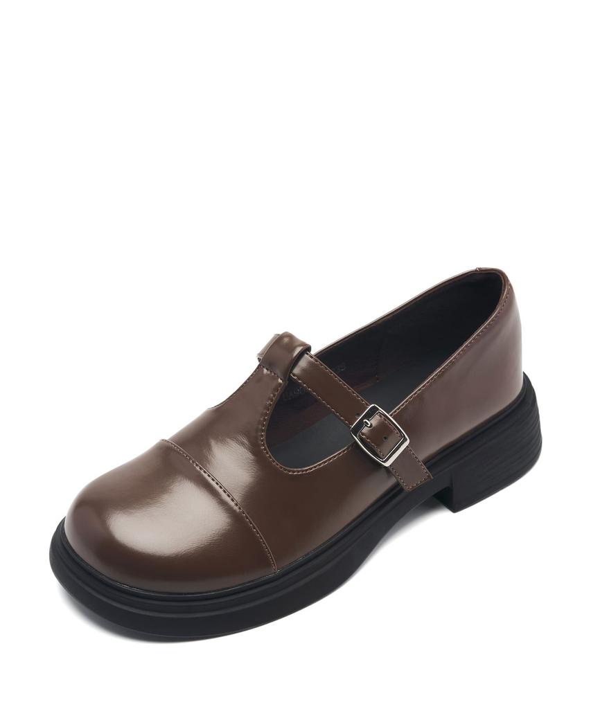 Spur Comp Mary Jane Loafers 3.5Cm -Ua9067 (2Color)