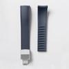 FKM Watch Band Fluoro Rubber Strap 18/19/20/21/22/24mm Quick Release Folding Clasp Cut To Size Replace Watch Bracelet for Men Women